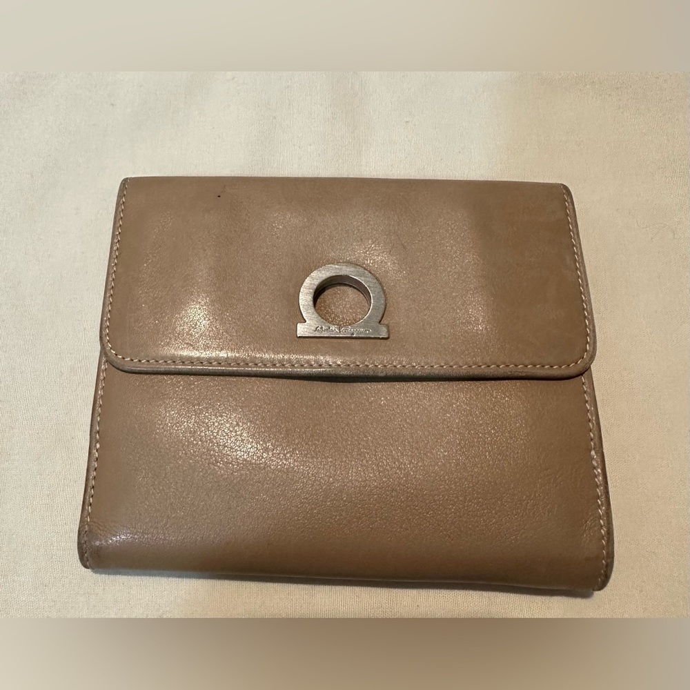 Salvatore Ferragamo Tan Leather Wallet